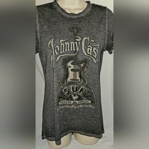 Liquid Gray Johnny Cash Graphic Tee